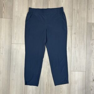 Eddie Bauer ClimaTrail Pants Nylon Stretch StormRepel Womens Size Large Blue